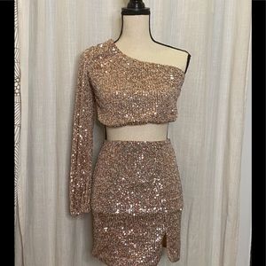 Glitter 2pc dress